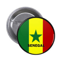 Bandera de la calidad de Senegal Roundel Pin