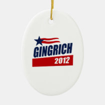BANDERA DE LA CAMPAÑA DE GINGRICH 2012 adornos