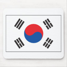 Bandera de la Corea del Sur Alfombrillas De Ratones