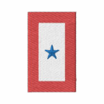 Bandera de la estrella azul (servicio activo de se polo bordado