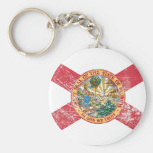 Bandera de la Florida (apenada) Llavero Personalizado