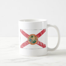 Bandera de la Florida (apenada) Taza