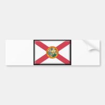 Bandera de la Florida Etiqueta De Parachoque