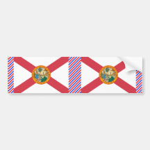 Bandera de la Florida Pegatina De Parachoque