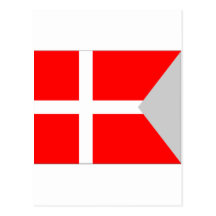 Bandera de la fractura (Dinamarca) Postal