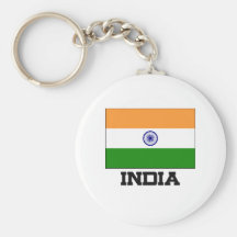 Bandera de la India Llaveros Personalizados