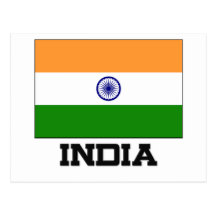 Bandera de la India Tarjetas Postales