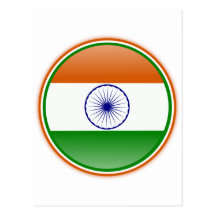 Bandera de la India Tarjetas Postales