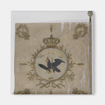 Bandera de la infantería prusiana imán para frigorifico