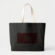 Bandera de la isla del hombre bolsa