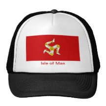 Bandera de la isla del hombre gorras