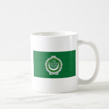 Bandera de la liga árabe taza de café