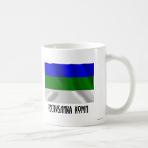 Bandera de la república de Komi Taza