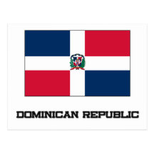 Bandera de la República Dominicana Tarjeta Postal