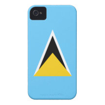 Bandera de la Santa Lucía iPhone 4 Case-Mate Cárcasas