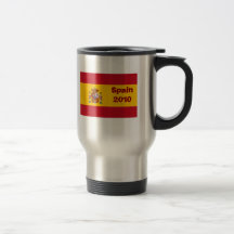 Bandera de la taza del viaje de España 2010