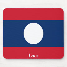 Bandera de Laos Alfombrillas De Ratones