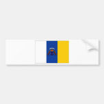 Bandera de las islas Canarias de España Etiqueta De Parachoque