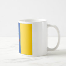 Bandera de las islas Canarias de España Taza
