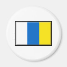 Bandera de las islas Canarias Imán Para Frigorifico