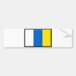 Bandera de las islas Canarias Etiqueta De Parachoque