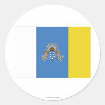 Bandera de las islas Canarias Pegatinas