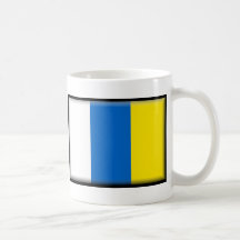 Bandera de las islas Canarias Taza