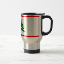 Bandera de Líbano Taza