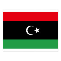 Bandera de Libia Tarjeta Postal