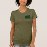 Bandera de Libia y camiseta del mapa