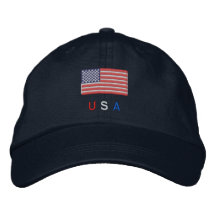 Bandera de los E.E.U.U. Gorra De Beisbol