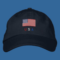 Bandera de los E.E.U.U. gorras bordados