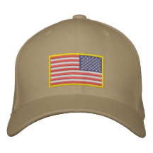 Bandera de los E.E.U.U. invertida Gorra De Béisbol Bordada