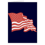 Bandera de los Estados Unidos de América Tarjeta