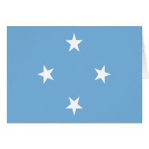 Bandera de los Federated States of Micronesia Tarjeta