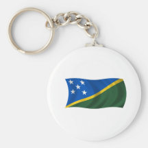 Bandera de los Solomon Island Llavero Personalizado