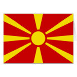 Bandera de Macedonia Felicitaciones