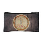 Bandera de madera rugosa de Virginia