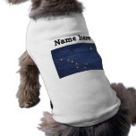 Bandera de madera vieja de Alaska Ropa De Perro