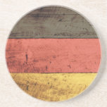 Bandera de madera vieja de Alemania Posavasos Diseño