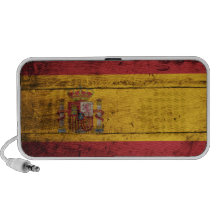 Bandera de madera vieja de España iPhone Altavoz