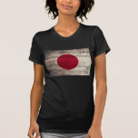 Bandera de madera vieja de Japón; Camisetas