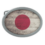 Bandera de madera vieja de Japón Hebillas Cinturón