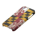 Bandera de madera vieja de Maryland iPhone 5 Case-Mate Coberturas