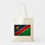 Bandera de madera vieja de Namibia Bolsa Lienzo