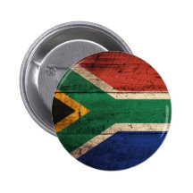 Bandera de madera vieja de Suráfrica Pin