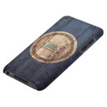 Bandera de madera vieja de Virginia; iPod Touch Case-Mate Cobertura