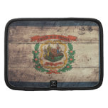 Bandera de madera vieja de Virginia Occidental Planificadores