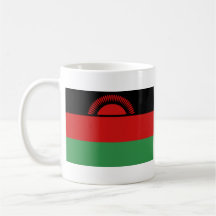 Bandera de Malawi y taza VIEJAS del mapa