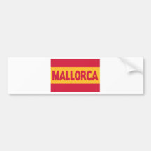 Bandera de Mallorca España Pegatina De Parachoque